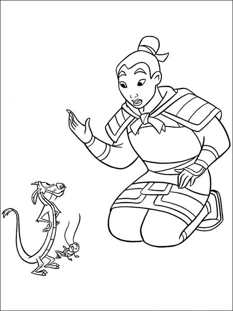 Mulan 42 coloring page