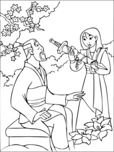 Mulan 44 coloring page