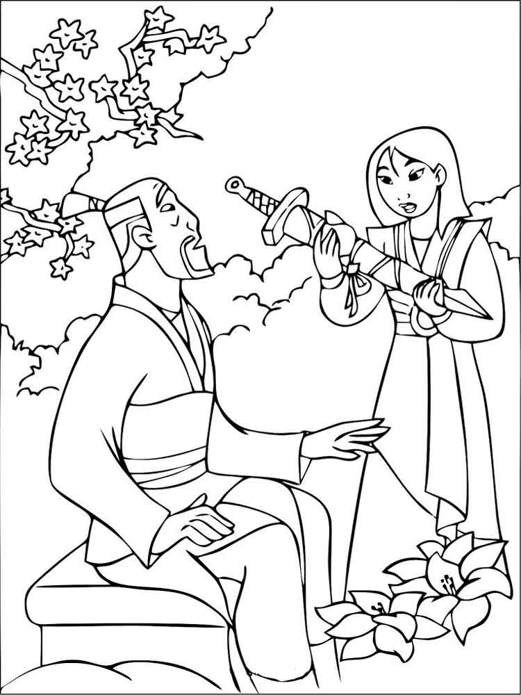Mulan 44 coloring page
