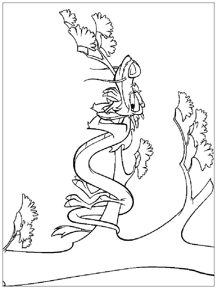 Mulan 45 coloring page