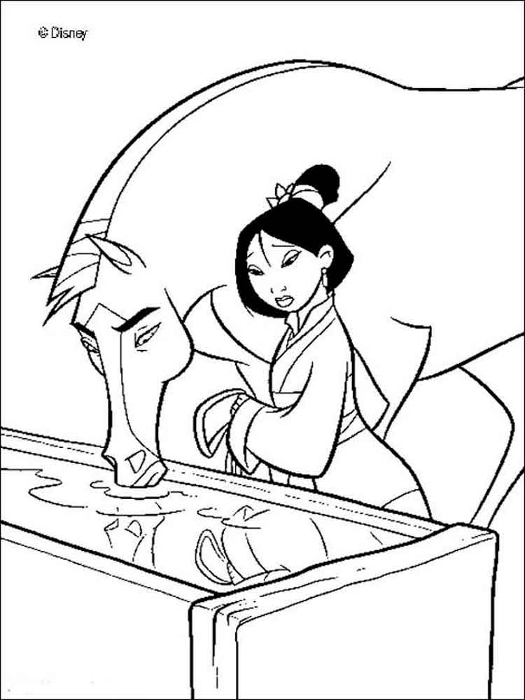 Mulan 46 coloring page