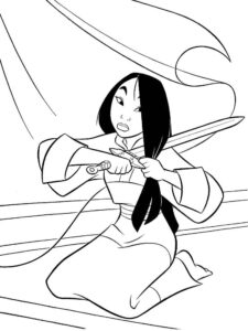 Mulan 47 coloring page