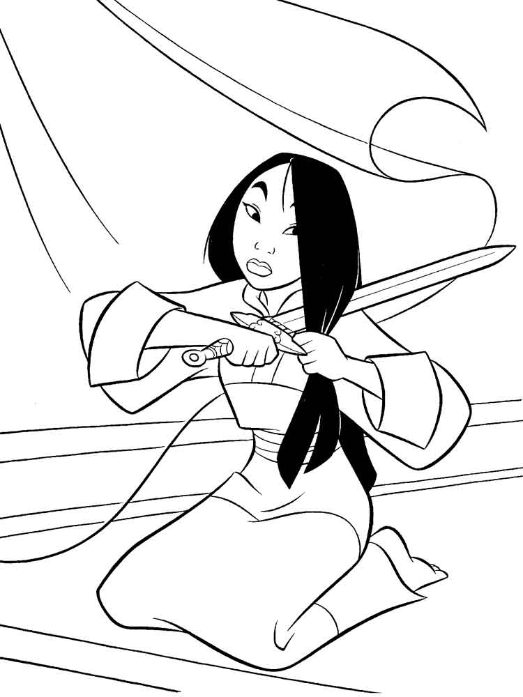 Mulan 47 coloring page