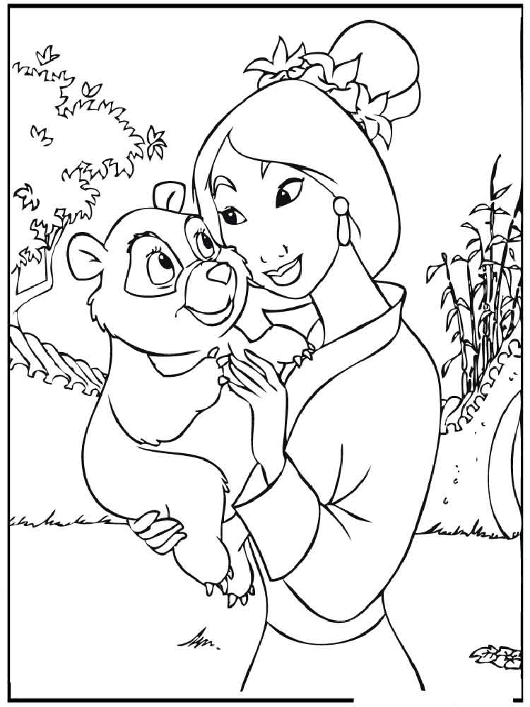 Mulan 48 coloring page