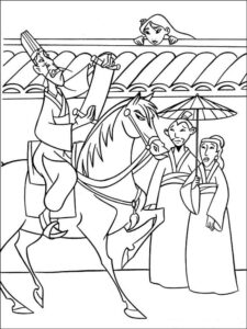 Mulan 49 coloring page