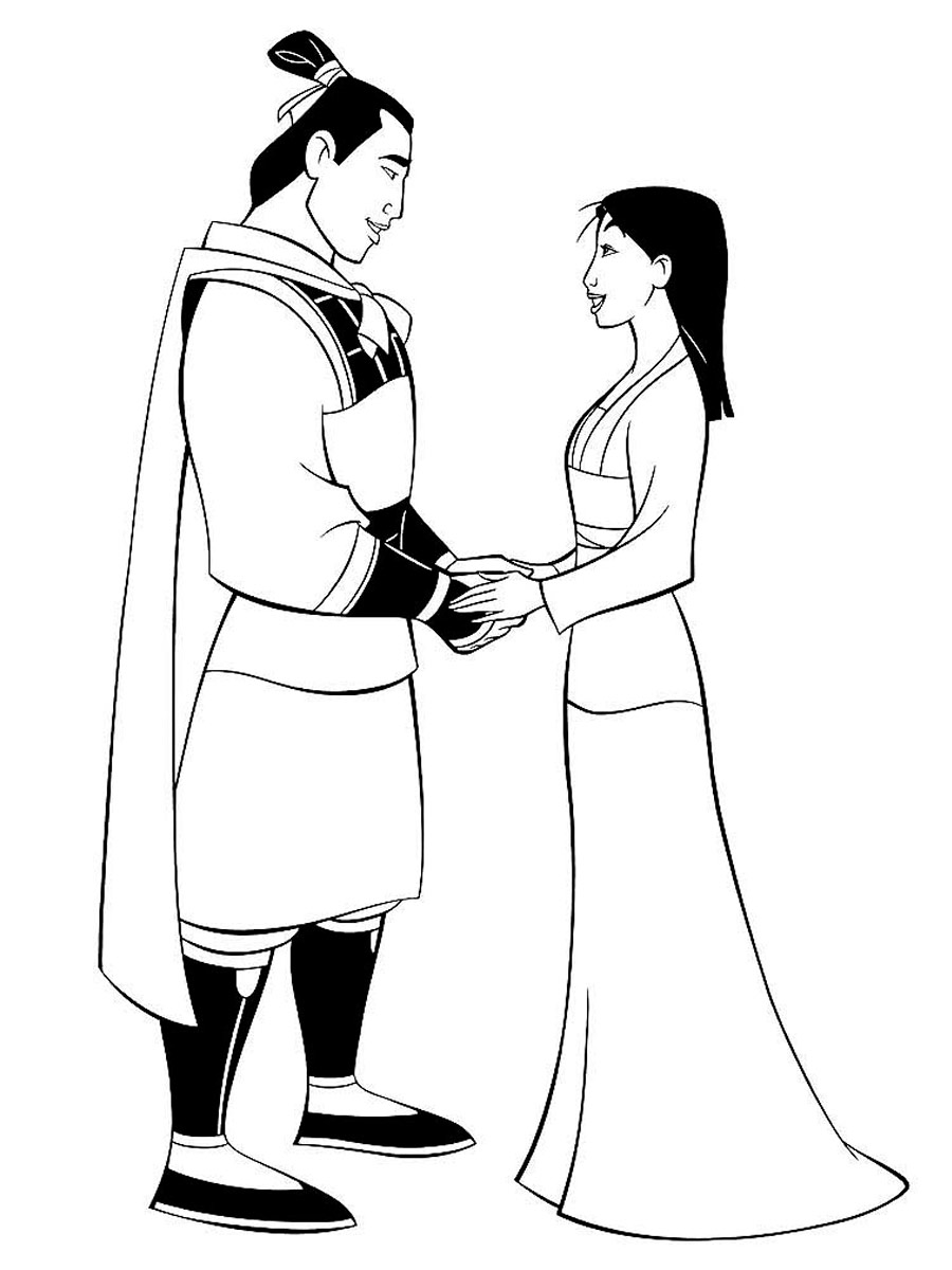 Mulan 5 coloring page