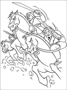 Mulan 50 coloring page