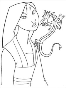 Mulan 51 coloring page