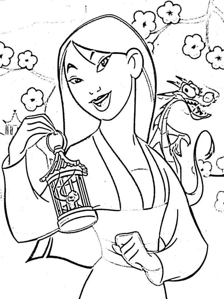 Mulan 53 coloring page