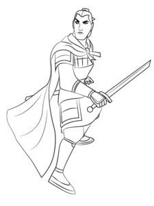 Mulan 6 coloring page