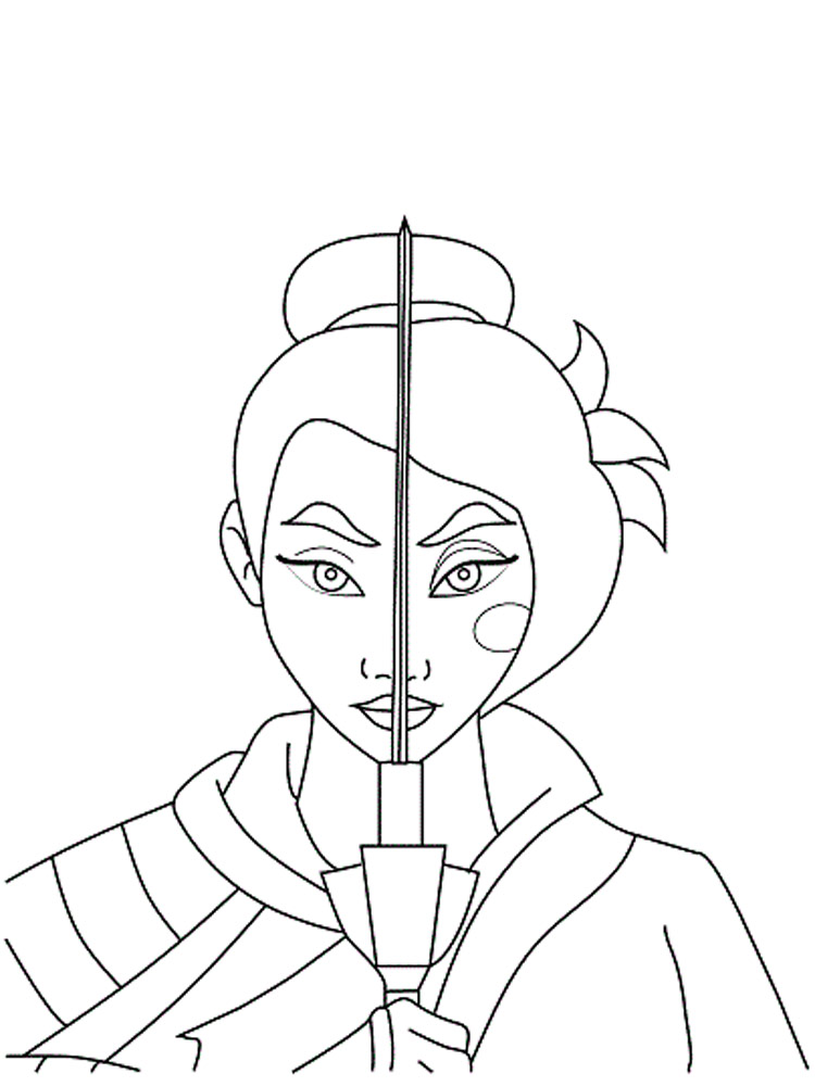 Mulan 7 coloring page
