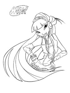 Musa Winx 1 coloring page