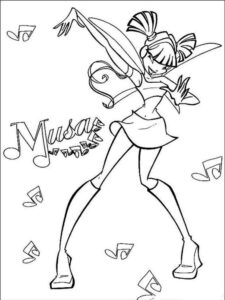 Musa Winx 34 coloring page