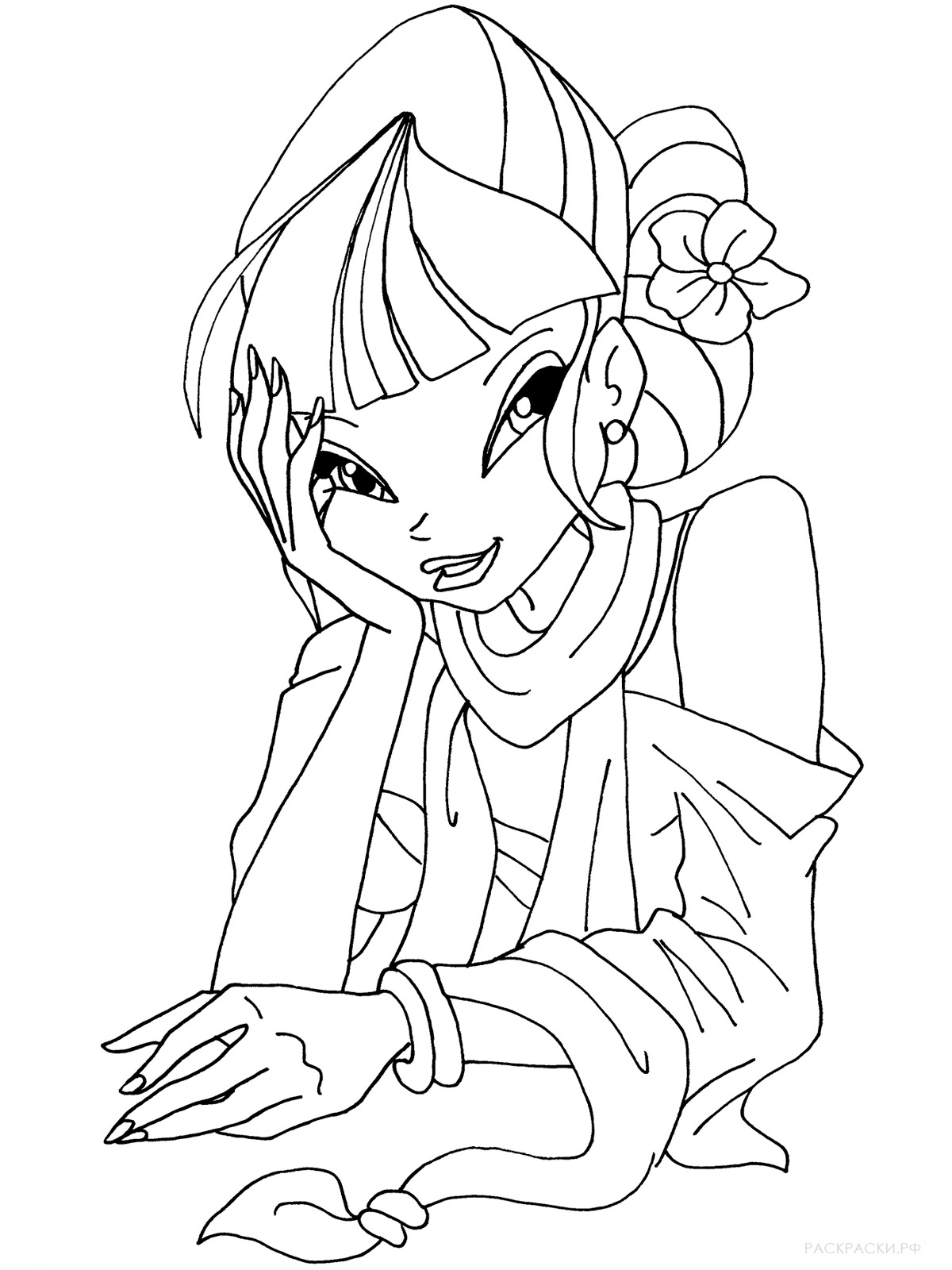 Musa Winx 4 coloring page