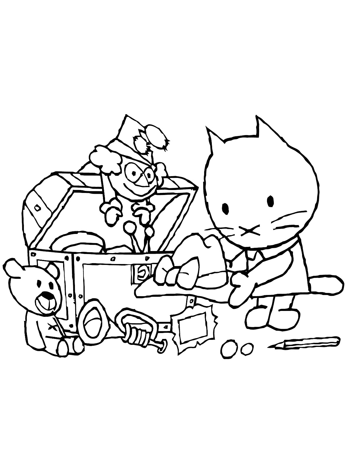 Musti 4 coloring page