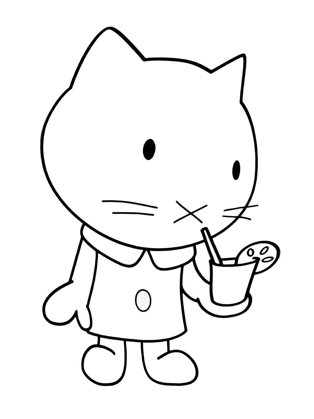 Musti 8 coloring page