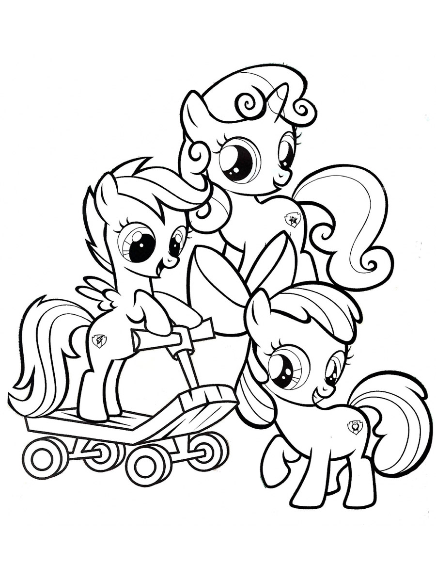 Cutie Mark Crusaders coloring page