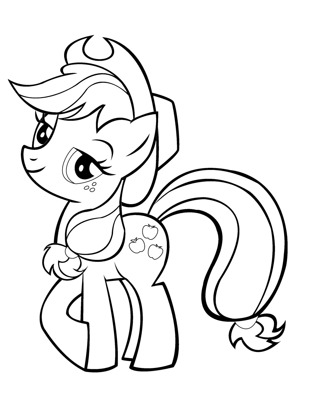 Applejack coloring page