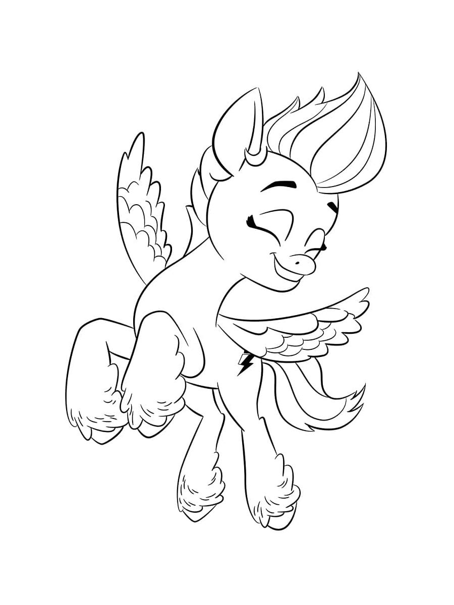 Zipp Storm from My Little Pony A New Generation coloring page