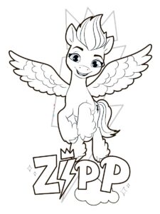 Zipp coloring page