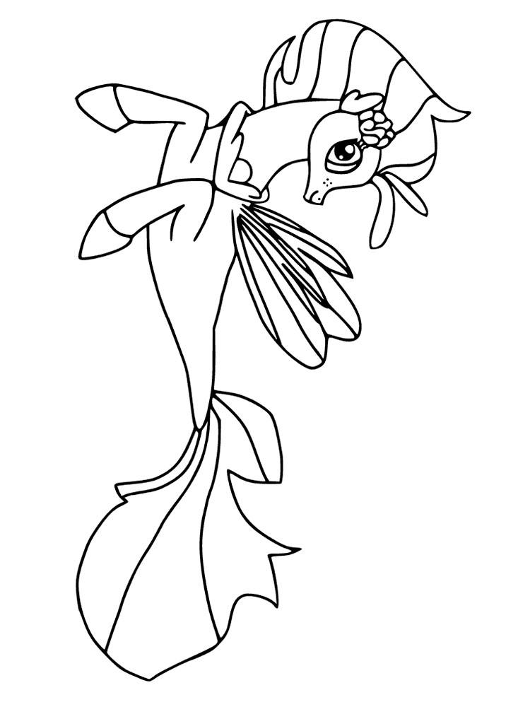 My Little Pony Mermaid 1 coloring page