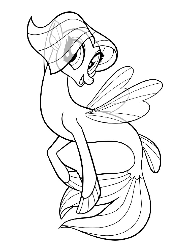 My Little Pony Mermaid 4 coloring page