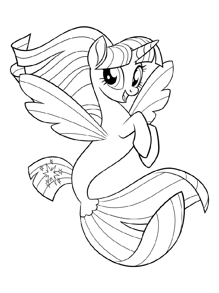 Twilight Sparkle Mermaid coloring page