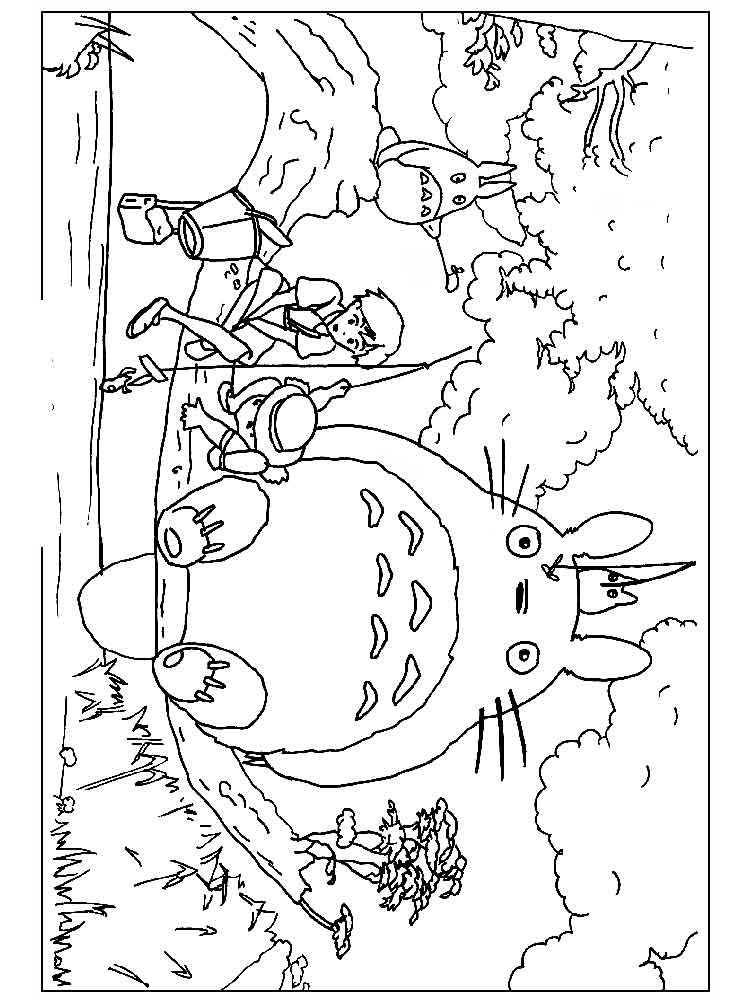 My Neighbor Totoro 2 coloring page