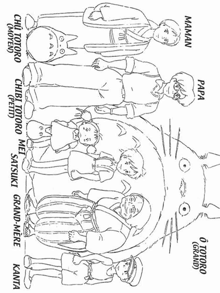 My Neighbor Totoro 3 coloring page