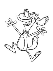 Nature Cat 12 coloring page