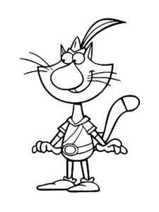 Nature Cat 14 coloring page