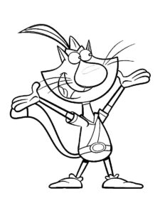 Nature Cat 15 coloring page