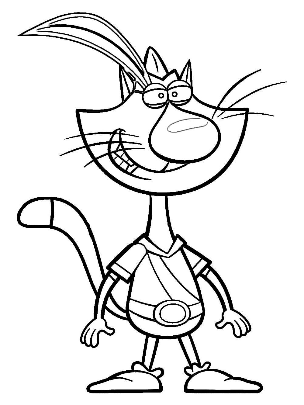 Nature Cat 16 coloring page