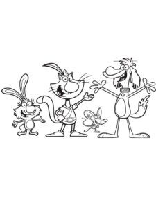 Nature Cat 17 coloring page