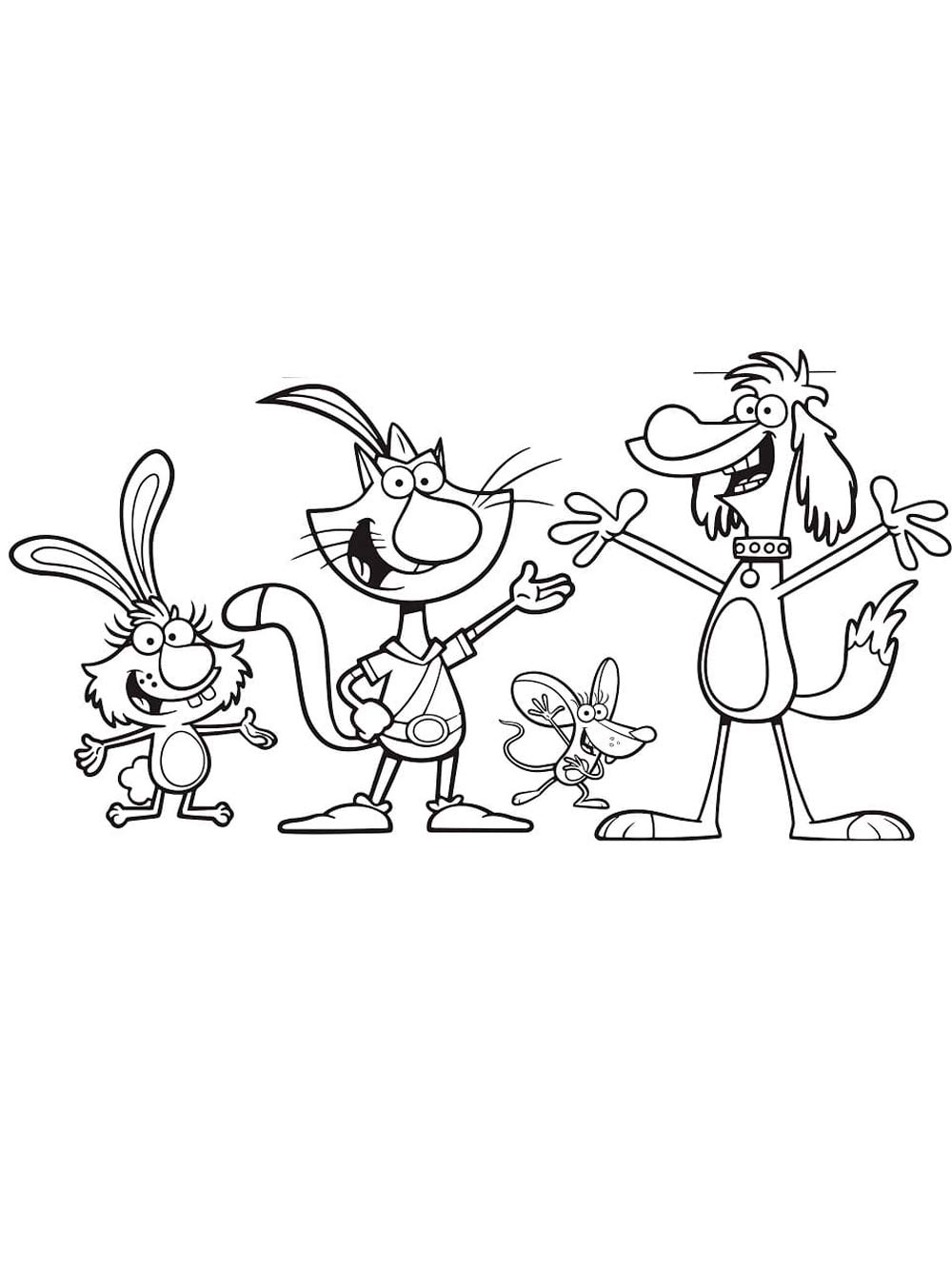 Nature Cat 17 coloring page