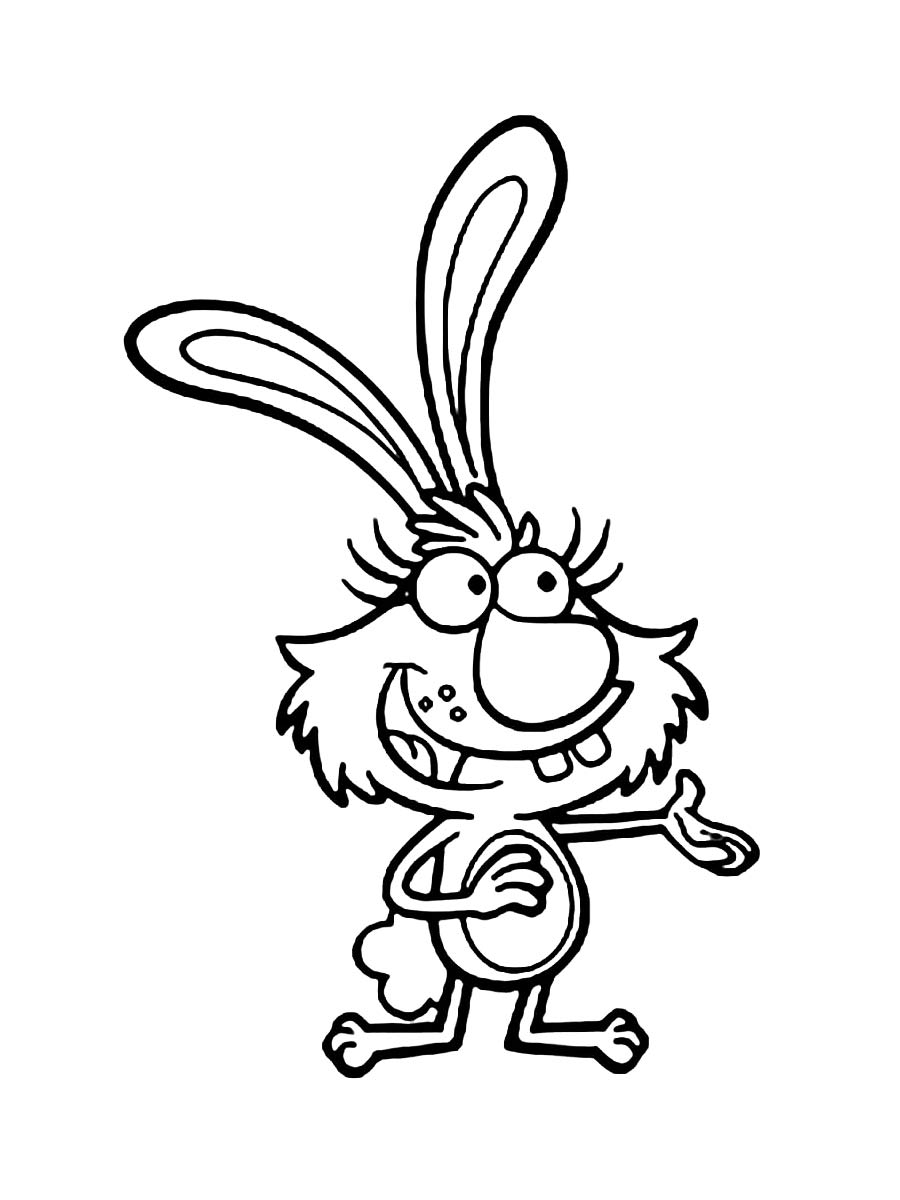 Nature Cat 4 coloring page