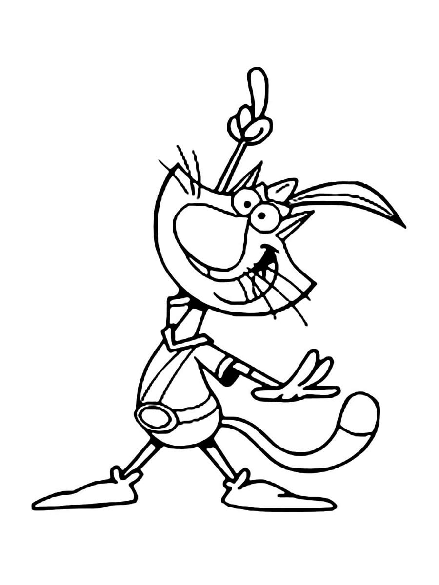 Nature Cat 8 coloring page