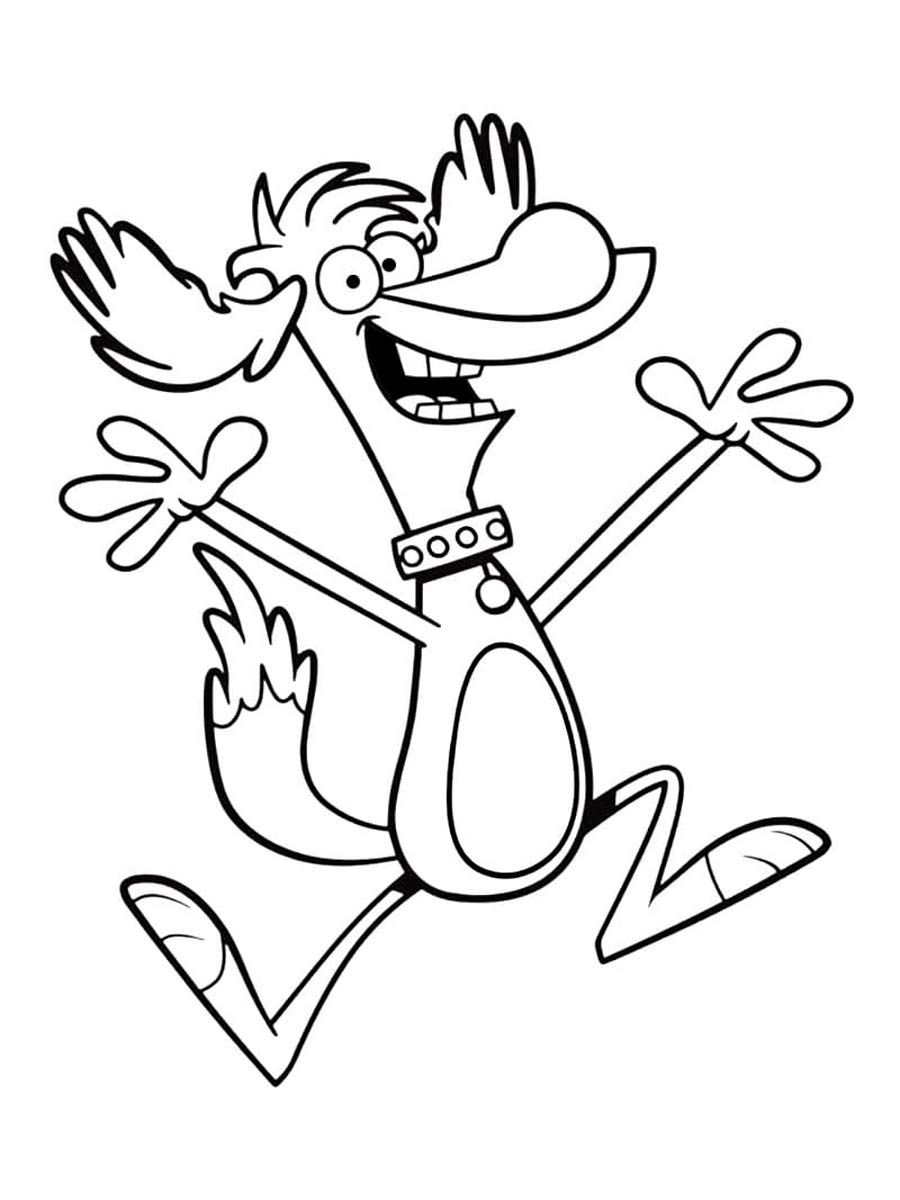 Nature Cat 9 coloring page