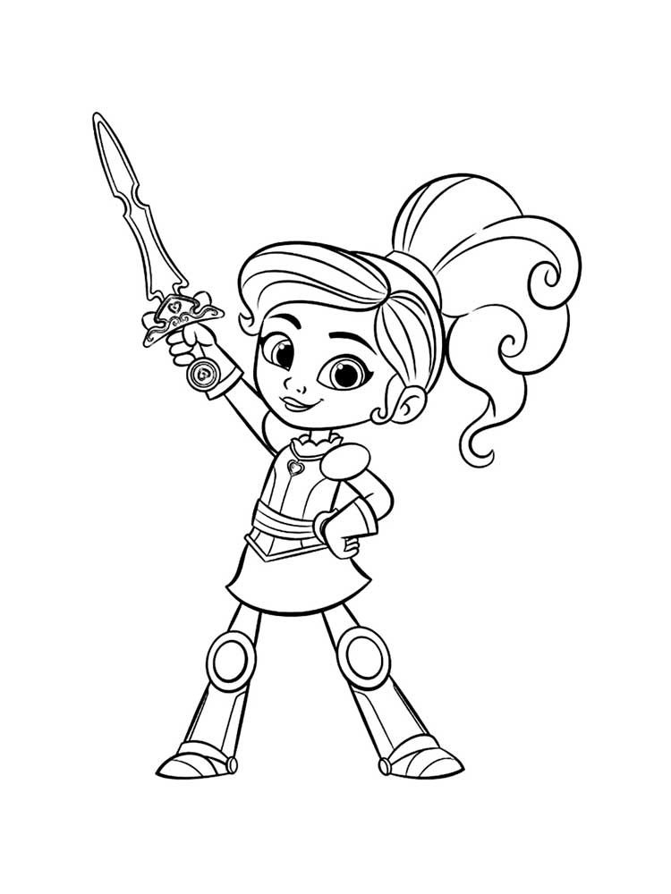 Nella The Princess Knight 19 coloring page