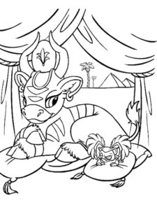 Neopets 13 coloring page