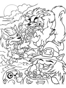 Neopets 23 coloring page