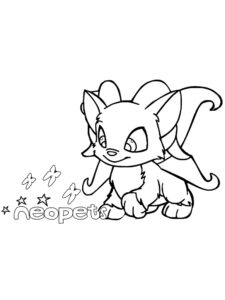 Neopets 4 coloring page