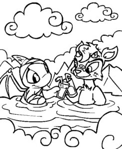 Neopets 6 coloring page