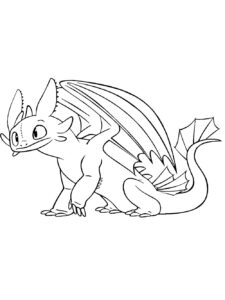 Night Fury 10 coloring page