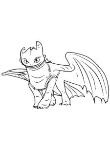 Night Fury 8 coloring page