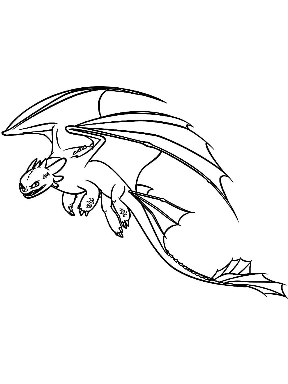 Night Fury 9 coloring page