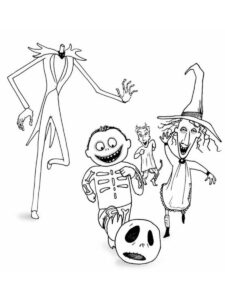 Nightmare Before Christmas 17 coloring page