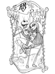 Nightmare Before Christmas 2 coloring page