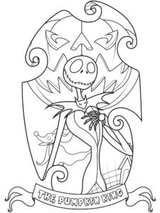 Jack Skellington coloring page