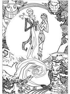 Nightmare Before Christmas 9 coloring page